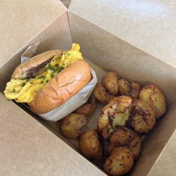 Spoke - Breakfast Bun tempeh w/ potatoes - Breakfast & Brunch Near Me - Los Angeles, California Spoke - Breakfast Bun tempeh w/ potatoes - Breakfast & Brunch Near Me - Los Angeles, California