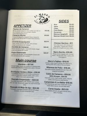Menu photo 1 El Marro Oakdale, PA