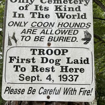 Coon Dog Cemetery - Sign - Funeral Services & Cemeteries Near Me - Cherokee, Alabama