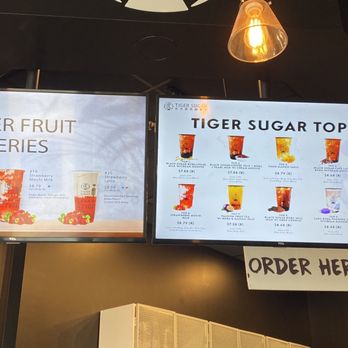 Tiger Sugar - Some of the Menu! - Bubble Tea Near Me - Edmonton, Alberta