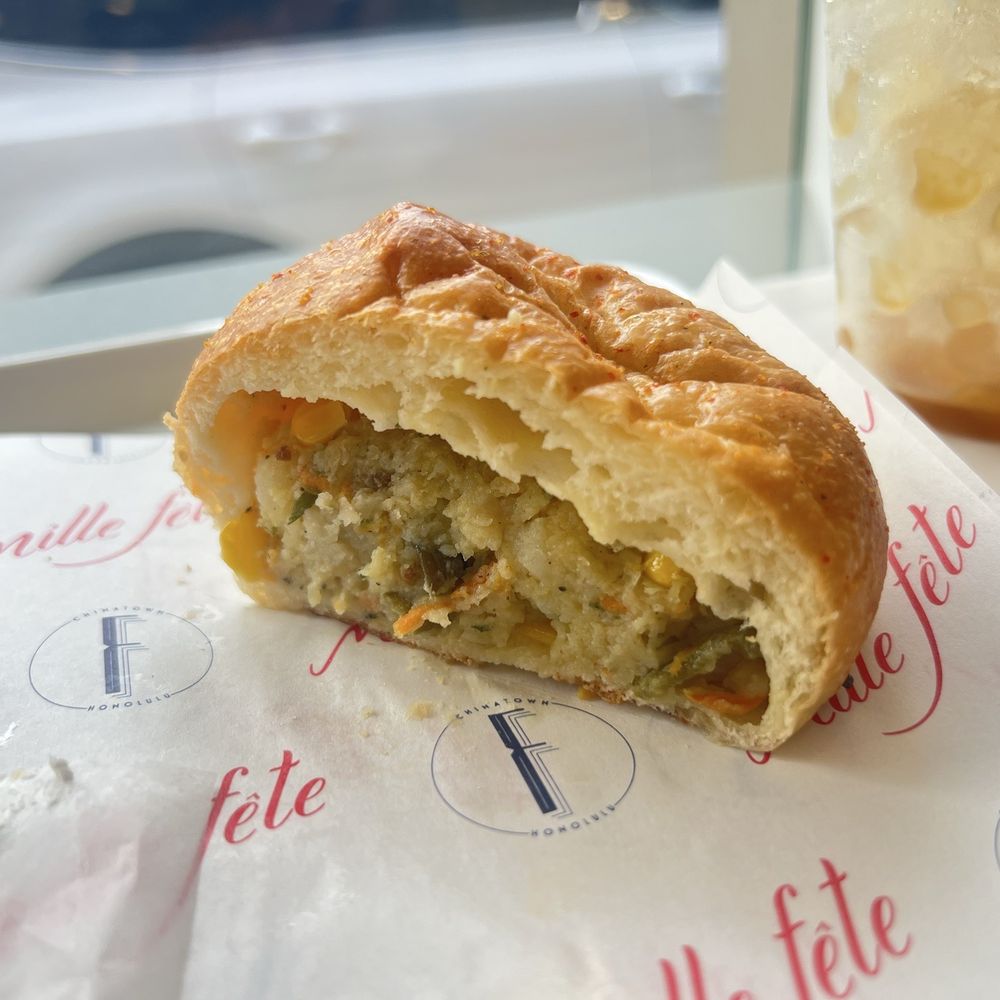 Mille Fete - Potato salad bun - Bakeries Near Me - Honolulu, Hawaii Mille Fete - Potato salad bun - Bakeries Near Me - Honolulu, Hawaii