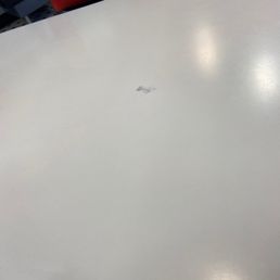  a white table top