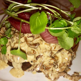 Luzette - Amazing chanterelle mushroom sandwich - Brasseries Near Me - Stockholm, Alberta