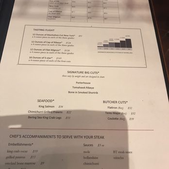 The Butcher's Table - Menu - Steakhouses Near Me - Seattle, Washington