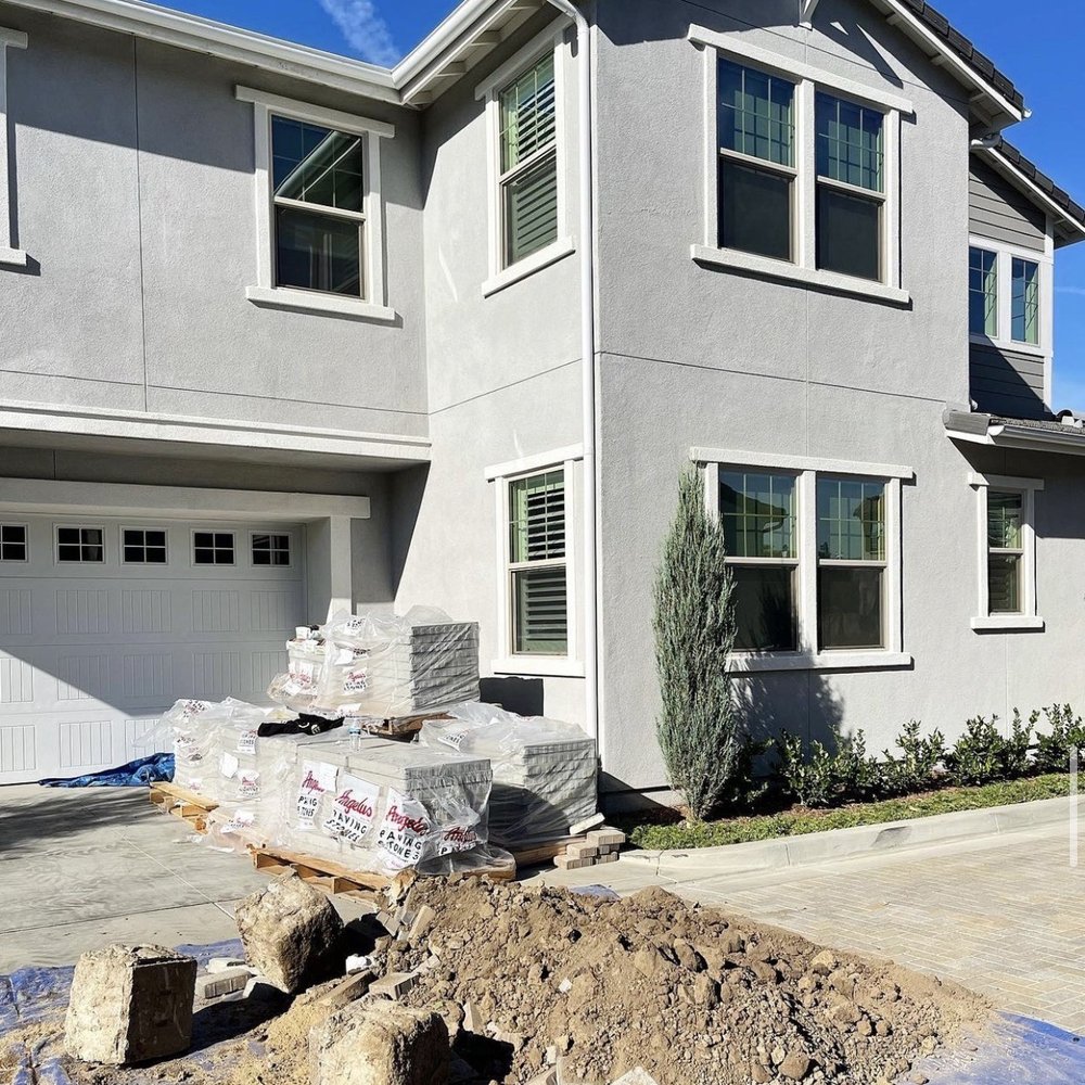 Unique Home Builders - Set up! Covered driveway to keep as clean as possible! - Masonry/Concrete Near Me - Encino, California