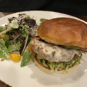 Nordstrom Grill - Crispy chicken sando - a bit too much sauce - New American Near Me - Bellevue, Washington