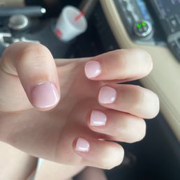 Dip powder on natural nails Dip powder on natural nails