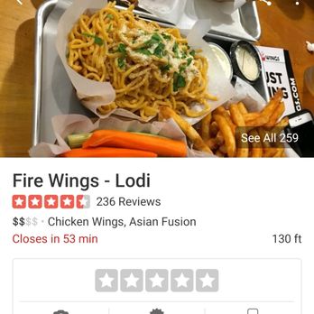 Fire Wings - Proof of time and hours of operation. Doors locked, employees closing up entire restaurant almost 1hr before closing. - Chicken Wings Near Me - Lodi, California Fire Wings - Proof of time and hours of operation. Doors locked, employees closing up entire restaurant almost 1hr before closing. - Chicken Wings Near Me - Lodi, California