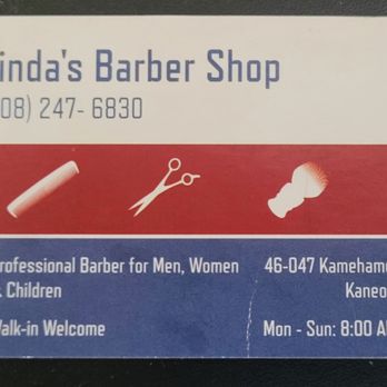 Linda's Barber Shop - Great friendly people. - Barbers Near Me - Kaneohe, Hawaii Linda's Barber Shop - Great friendly people. - Barbers Near Me - Kaneohe, Hawaii