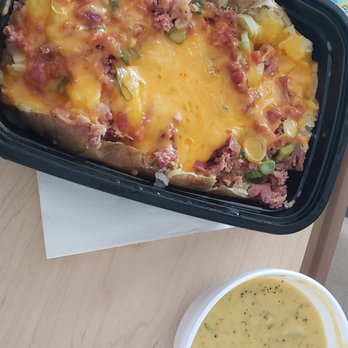 Spudz - Loaded potato with broccoli/cheddar soup - Sandwiches Near Me - Locust Grove, Georgia Spudz - Loaded potato with broccoli/cheddar soup - Sandwiches Near Me - Locust Grove, Georgia