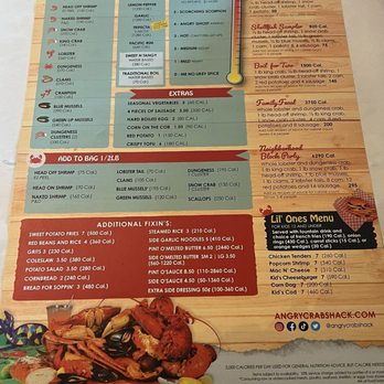 Angry Crab Shack - Menu - Seafood Near Me - Everett, Washington Angry Crab Shack - Menu - Seafood Near Me - Everett, Washington
