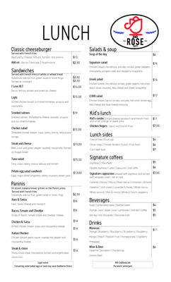 Menu photo 7 240 Rose Cafe Winter Park, FL