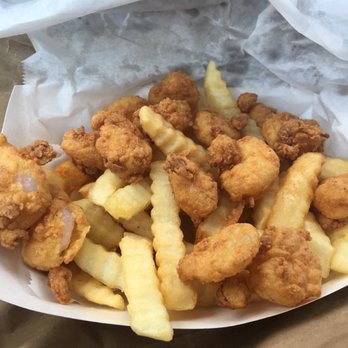 Fish Net Seafood - Fifteen fried shrimp with fresh cooked fries. So light and crispy. - Seafood Markets Near Me - Johns Island, South Carolina Fish Net Seafood - Fifteen fried shrimp with fresh cooked fries. So light and crispy. - Seafood Markets Near Me - Johns Island, South Carolina