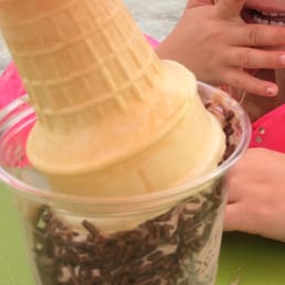 The medium is huge. I asked for a bowl and was given a cup. It was quickly needed in the Florida heat today. Yum! The medium is huge. I asked for a bowl and was given a cup. It was quickly needed in the Florida heat today. Yum!