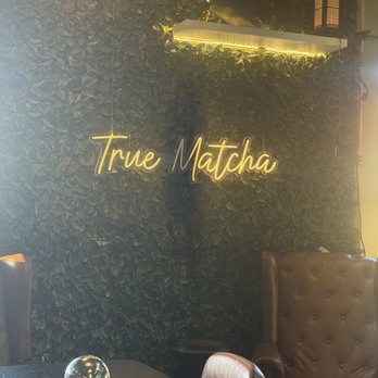 True Matcha - Cool foliage wall with some super comfy seating - Coffee & Tea Near Me - Las Vegas, Nevada