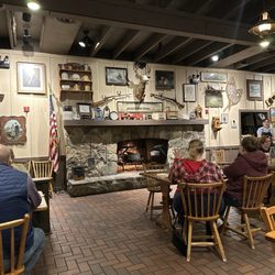 Cracker Barrel Old Country Store - The cozy fire place! And cool stuff