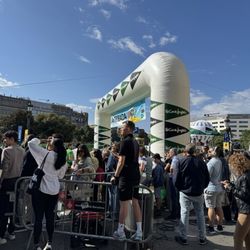 Plaça Catalunya - Cursa de El Corte Ingles race finish line