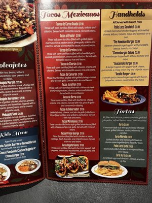 Menu photo 5 Morelia Mexican Restaurant Prince George, VA