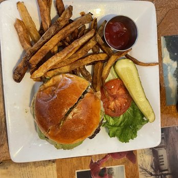 The Forge - 1/2lb burger and fries. - American Near Me - Ben Wheeler, Texas