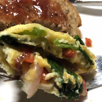 First Bite - Nice combo of multi-grain w/ home made strawberry jam and a super healthy and tasty omelette. - Breakfast & Brunch Near Me - Ann Arbor, Michigan