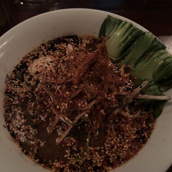 High Five Ramen - Maitake Ramen with Half Spice and bok choy. Not too spicy and the broth was delicious! - Ramen Near Me - Chicago, Illinois High Five Ramen - Maitake Ramen with Half Spice and bok choy. Not too spicy and the broth was delicious! - Ramen Near Me - Chicago, Illinois