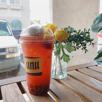 Unu Cafe - I ordered Tropical Mangoteen tea this time because drink is on sale $5.33. It's really so good and tasty . - Bubble Tea Near Me - Westminster, California Unu Cafe - I ordered Tropical Mangoteen tea this time because drink is on sale $5.33. It's really so good and tasty . - Bubble Tea Near Me - Westminster, California