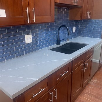 R & A Stone and Tile - After (new quartz countertops and tile backsplash) - General Contractors Near Me - San Pablo , California R & A Stone and Tile - After (new quartz countertops and tile backsplash) - General Contractors Near Me - San Pablo , California