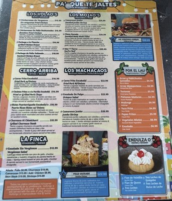 Menu photo 2 La Verguenza San Juan, PR