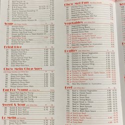 Panda Chinese Restaurant - Menu