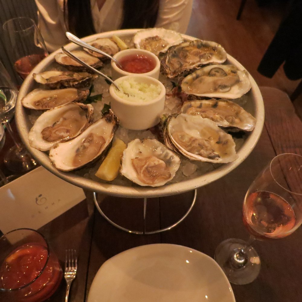 Gemma - Fresh selection of oysters paired with rose champagne - French Near Me - Dallas, Texas Gemma - Fresh selection of oysters paired with rose champagne - French Near Me - Dallas, Texas