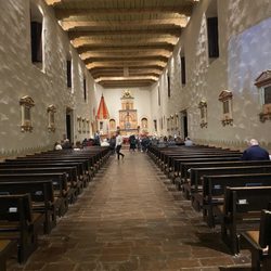 Mission Basilica San Diego de Alcala - Long and narrow. This is how they were built in the 1700s.