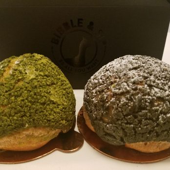Bibble & Sip - Matcha and Black Sesame Cream Puffs! - Coffee & Tea Near Me - New York, New York Bibble & Sip - Matcha and Black Sesame Cream Puffs! - Coffee & Tea Near Me - New York, New York