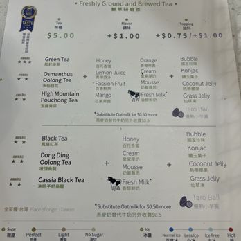 CHICHA San Chen - Menu - Bubble Tea Near Me - Houston, Texas