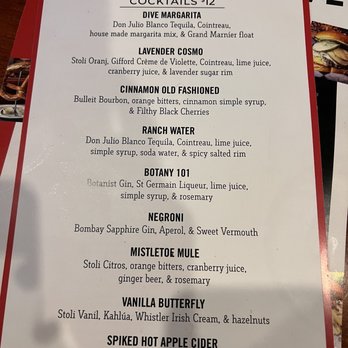 Burger Dive - Drink menu - Burgers Near Me - Saint Paul, Minnesota