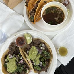 Carne asada & quesabirria tacos