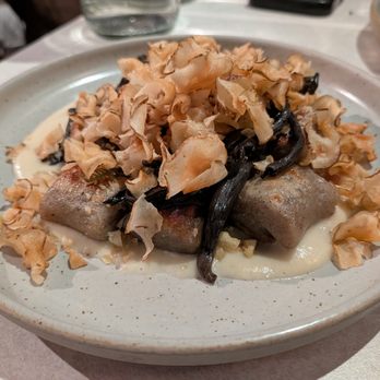 Walrus Rodeo - Potato Gnocchi. $34. Sunchokes, black trumpet, chestnut. - Italian Near Me - Miami, Florida Walrus Rodeo - Potato Gnocchi. $34. Sunchokes, black trumpet, chestnut. - Italian Near Me - Miami, Florida