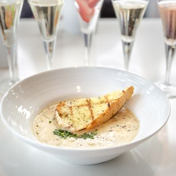 the C restaurant + bar - New England Clam Chowder $15 "littleneck clams, applewood smoked bacon" - Seafood Near Me - Monterey, California the C restaurant + bar - New England Clam Chowder $15 "littleneck clams, applewood smoked bacon" - Seafood Near Me - Monterey, California