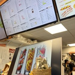 Ninja Chicken & Friends - View inside of menu