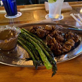 Club 14 - Chicken livers (don't judge) and fresh asparagus!! - Pizza Near Me - Peru, Indiana