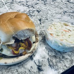 Bill Gray's Webster - Cheeseburger and Side of Coleslaw The bun was really good.