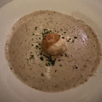 Hap's Original Steaks & Seafood - This was the best Cream Of Mushroom Soup I have ever had!!!! - Seafood Near Me - Pleasanton, California