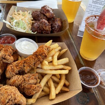 Brew Kitchen Bar - Strip and Korean honey chili wings - Gastropubs Near Me - Monterey Park, California