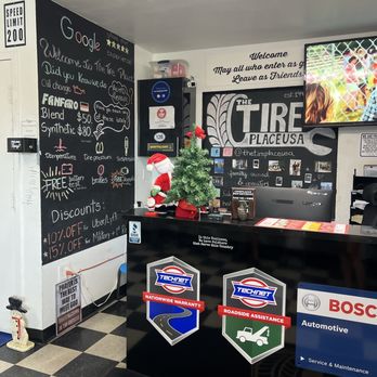 The Tire Place USA - Front counter - Auto Repair Near Me - Deerfield Beach, Florida The Tire Place USA - Front counter - Auto Repair Near Me - Deerfield Beach, Florida