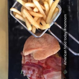 Bacon burger! So good! Bacon burger! So good!