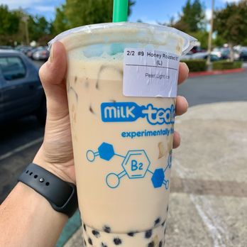 Milk Tea Lab - Honey Roasted Milk Tea with Boba, large size. - Coffee & Tea Near Me - Pleasant Hill, California Milk Tea Lab - Honey Roasted Milk Tea with Boba, large size. - Coffee & Tea Near Me - Pleasant Hill, California