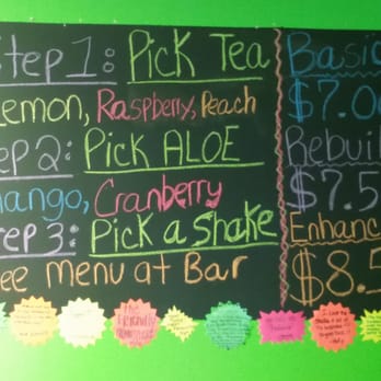 Epic Nutrition - Chalk board ordering directions and options - Juice Bars & Smoothies Near Me - Cincinnati, Ohio