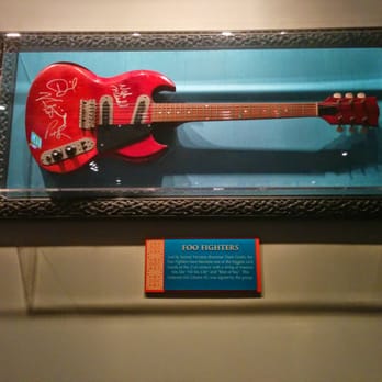 Hard Rock Cafe - Foo's guitar! - American Near Me - Glasgow, GLG
