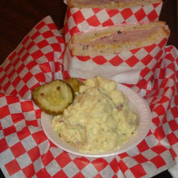 George's Market - Black Forest Ham & Cheese on Rye with Mustard and Country Potato Salad - Delis Near Me - Calimesa, California