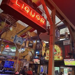 The Barn - My view of the bar and all the awesome lights and things to look at !