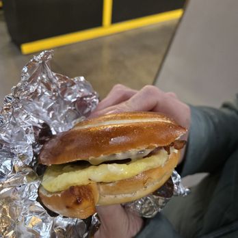 Lancaster Central Market - Pretzel bacon egg and cheese - Farmers Market Near Me - Lancaster, Pennsylvania Lancaster Central Market - Pretzel bacon egg and cheese - Farmers Market Near Me - Lancaster, Pennsylvania
